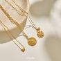 ChloBo Rhythm Of Renewal 18ct Gold Plated Necklace GN3593