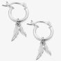 ChloBo Double Feather Hoop Earrings SEH584
