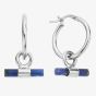 ChloBo Sterling Silver Sodalite T-Bar Hoop Earrings SEH3396