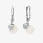 ChloBo Treasures Of Bali Dream Waves Sterling Silver Shell Oval Hoop Earrings SEH35143540