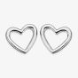 ChloBo Sterling Silver Open Heart Stud Earrings SEST532