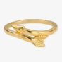 ChloBo Ladies Gold Plated Arrow Midi-Ring GRCHE