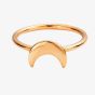 ChloBo Rose Gold Plated Luna Soul Moon Ring RRMOON