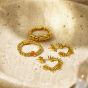 ChloBo Fearless Light 18ct Gold Plated & Sodalite Mini Ring GR_FA