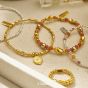 ChloBo Sunray Twist 18ct Gold Plated Ring GR_BCC