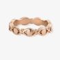 ChloBo Mayas Light Rose Gold Plated Evil Eye Ring RR1469