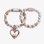 ChloBo Two Colour Inner Love Set of 2 Rings MR1733