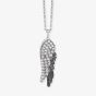 Angel Whisperer Silver Wing Duo Bicolour Necklace ERN-WINGDUO-ZI-BIB