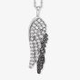 Angel Whisperer Silver Wing Duo Bicolour Necklace ERN-WINGDUO-ZI-BIB