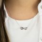 Angel Whisperer Silver Cubic Zirconia Infinity Necklace ERN-YIYAINFINITY-ZI