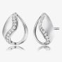 Angel Whisperer Silver Tears Of Heaven Stud Earrings ERE-TEAR-ZI-ST