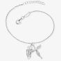 Angel Whisperer Silver Feather & Angel Bracelet ERB-FEDER-ANGEL-ZI