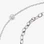 Angel Whisperer Silver Moon Cubic Zirconia Stone Anklet ERF-LILMOON-ZI
