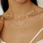 Ania Haie Miss Dainty 14ct Gold Plated Pearl & Cubic Zirconia Star Necklace NO65-09G