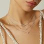 Ania Haie Miss Dainty Sterling Silver Pave Multi Bead Chain Necklace N065-07H
