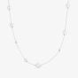 Ania Haie Luna Gaze Silver Asymmetric Shell Pearl Chain N075-05H