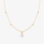 Ania Haie Luna Gaze Gold Plated Shell Pearl & Cubic Zirconia Pendant N075-09G