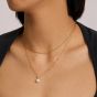 Ania Haie Luna Gaze Gold Plated Shell Pearl & Cubic Zirconia Pendant N075-09G