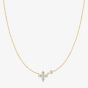 Ania Haie Starlit Drops 14ct Gold Sparkling Lucky Clover Necklace N074-04G