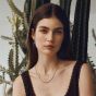 Ania Haie Starlit Drops 14ct Gold Sparkling Lucky Clover Necklace N074-04G