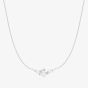 Ania Haie Starlit Drops Silver, Shell Pearl & Cubic Zirconia Cluster Necklace N074-06H