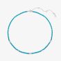 Ania Haie Ripple Joy Silver & Lab-Created Turquoise Beaded Necklace N073-02H