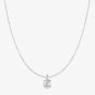 Ania Haie Tide Echo Silver Modern Bezel-Set Solitaire Necklace N072-01H