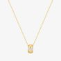 Ania Haie Tide Echo 14ct Gold Plated Puffed Rivulet Pave Necklace N072-03G