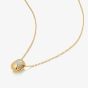 Ania Haie Tide Echo 14ct Gold Plated Puffed Rivulet Pave Necklace N072-03G