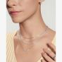 Ania Haie Sterling Silver Cubic Zirconia Graduated Arc Necklace N079-02H