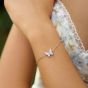 Ania Haie Sunny Sparkler Sterling Silver Pave Butterfly Bracelet B064-02H