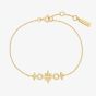 Ania Haie Chill Voyager 14ct Gold Plated Linked Star Bracelet B063-05G