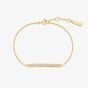 Ania Haie Vogue Maven 14ct Gold Plated Pave Bar Bracelet B062-02G