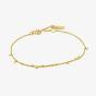 Ania Haie Geometry Class 14ct Gold Plated Mixed Discs Bracelet B005-02G