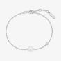 Ania Haie Luna Gaze Silver Shell Pearl & Cubic Zirconia Bracelet B075-01H