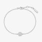 Ania Haie Luna Gaze Silver Cubic Zirconia Disc Bracelet B075-02H