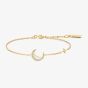 Ania Haie Luna Gaze Gold Plated Mother-of-Pearl Crescent Moon Bracelet B075-05G
