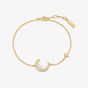 Ania Haie Luna Gaze Gold Plated Mother-of-Pearl Crescent Moon Bracelet B075-05G