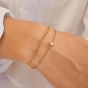 Ania Haie Starlit Drops Gold Plated Sparkle Heart Bracelet B074-01G