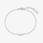 Ania Haie Starlit Drops Silver Shell Pearl Cluster Bracelet B074-03H