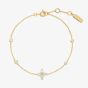 Ania Haie Starlit Drops 14ct Gold Plated Sparkling Lucky Clover Bracelet B074-04G