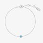 Ania Haie Ripple Joy Silver Bezel-Set Lab-Created Turquoise Solitaire Bracelet B073-01H