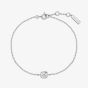 Ania Haie Tide Echo Silver Modern Bezel-Set Solitaire Bracelet B072-01H