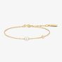 Ania Haie Luna Gaze 14ct Gold Plated Shell Pearl & Bezel-Set Sparkle Bracelet B075-01G