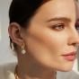 Ania Haie Vogue Maven 14ct Gold Plated Shell Pearl Dome Hoop Earrings E062-06G