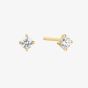 Ania Haie Heart Hunter 14ct Gold Plated Cubic Zirconia Stud Earrings E057-01G