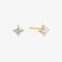 Ania Haie Heart Hunter 14ct Gold Plated Cubic Zirconia Stud Earrings E057-01G