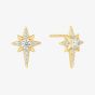 Ania Haie Miss Dainty 14ct Gold Plated Cubic Zirconia Star Stud Earrings E065-02G