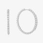 Ania Haie Miss Dainty Sterling Silver Large Cubic Zirconia Bead Hoop Earrings E065-05H