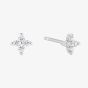 Ania Haie Sunny Sparkler Sterling Silver Cubic Zirconia Petal Stud Earrings E064-01H
